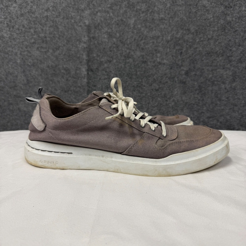 Cole Haan Grand Men's Canvas‎ Sneakers Gray Size 11.5 M Casual Comfort
